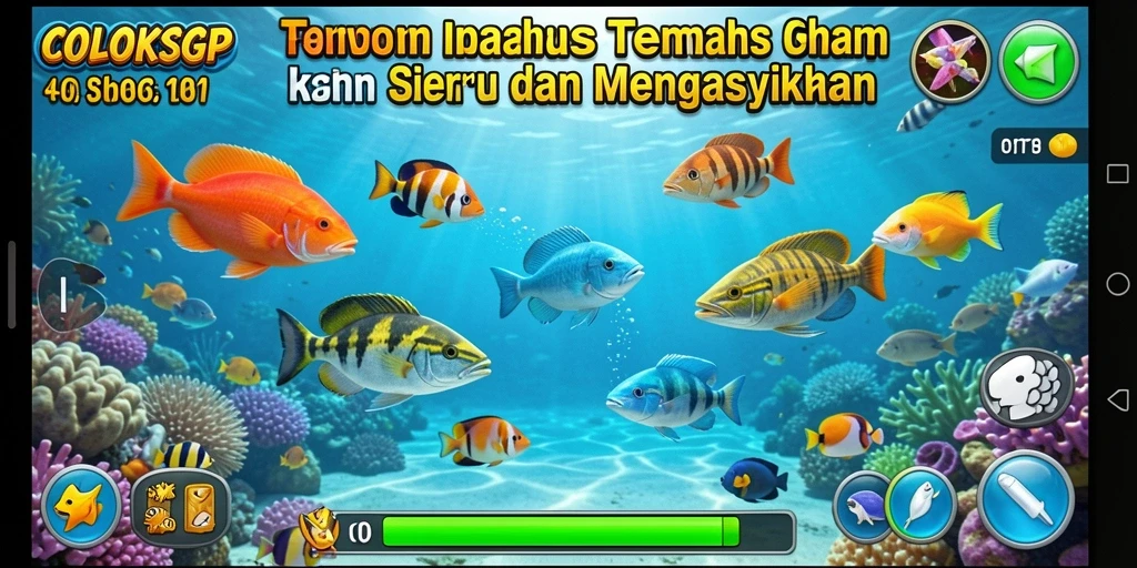 Screenshot gameplay COLOKSGP menampilkan keseruan menangkap ikan.