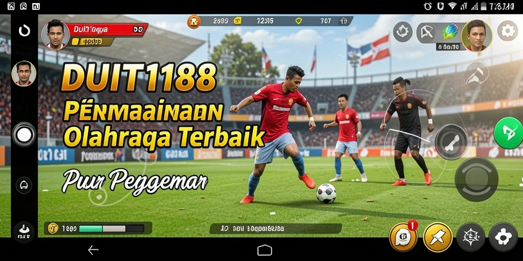 Gambaran gameplay mendebarkan dalam DUIT188 dengan interaksi olahraga.