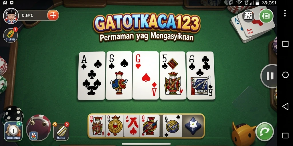Tampilan gameplay seru di GATOTKACA123 dengan interaksi pemain.