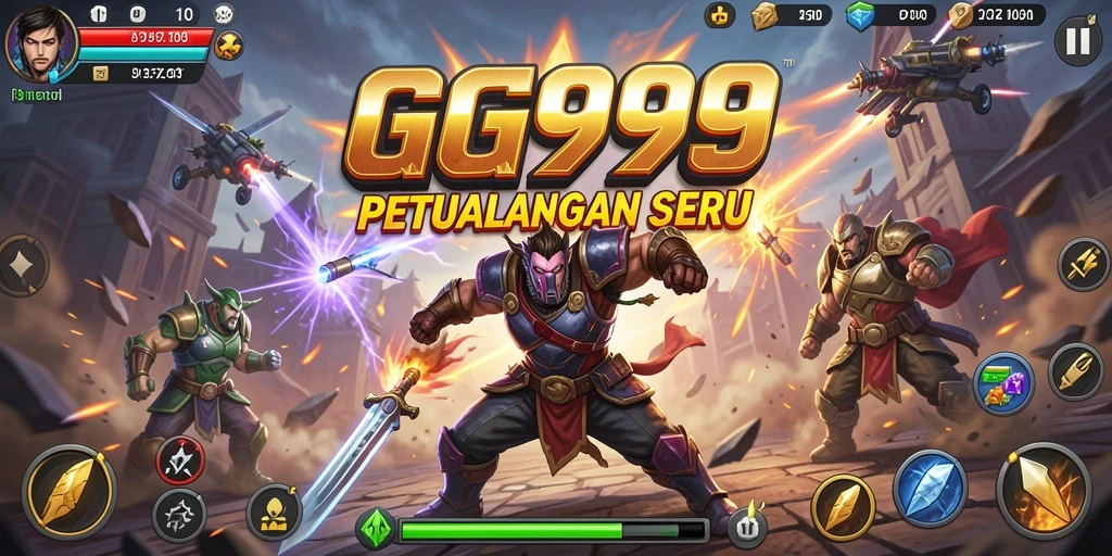 Tangkapan layar GG999 menampilkan aksi permainan yang mendebarkan.
