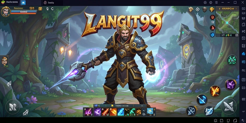 Tampilan gameplay menarik dalam LANGIT99 dengan pertarungan seru dan eksplorasi.