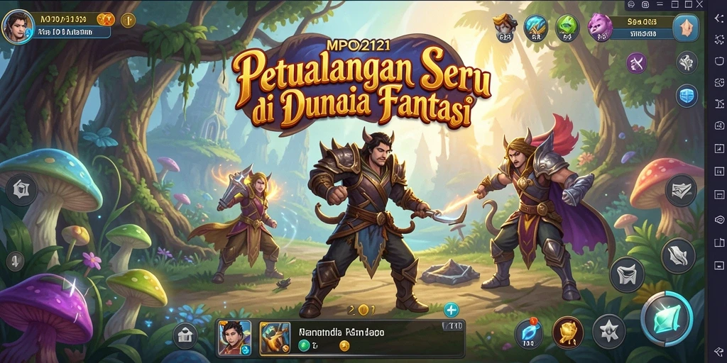 Tampilan gameplay seru dengan aksi petualangan yang menegangkan.
