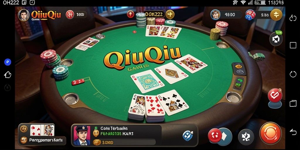 Tampilan gameplay menarik dari OH222 QiuQiu yang seru dan kompetitif.