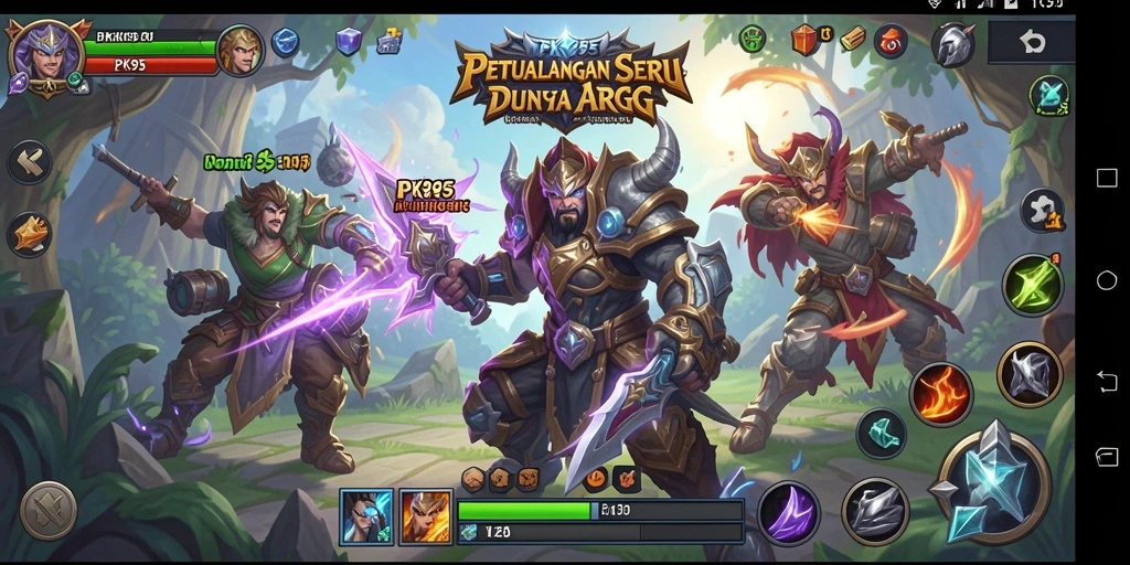 Tampilan seru aksi pertempuran di PK95 dalam dunia ARPG.