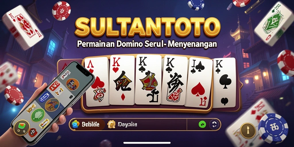 Screenshot gameplay SULTANTOTO menampilkan aksi seru permainan Domino.