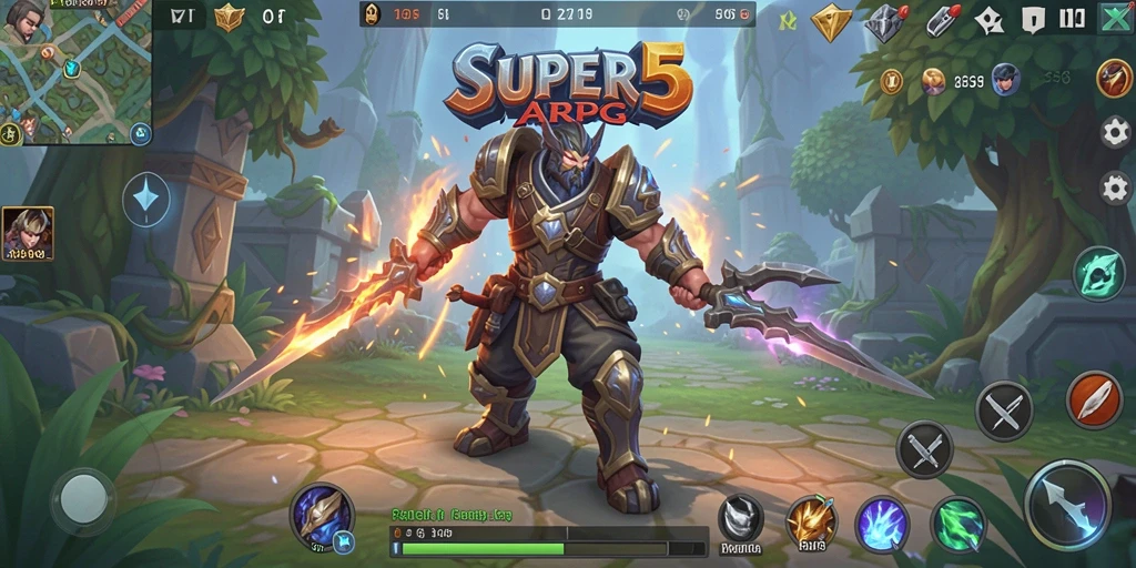 Tampilan gameplay epik dalam SUPER5 yang mendebarkan.